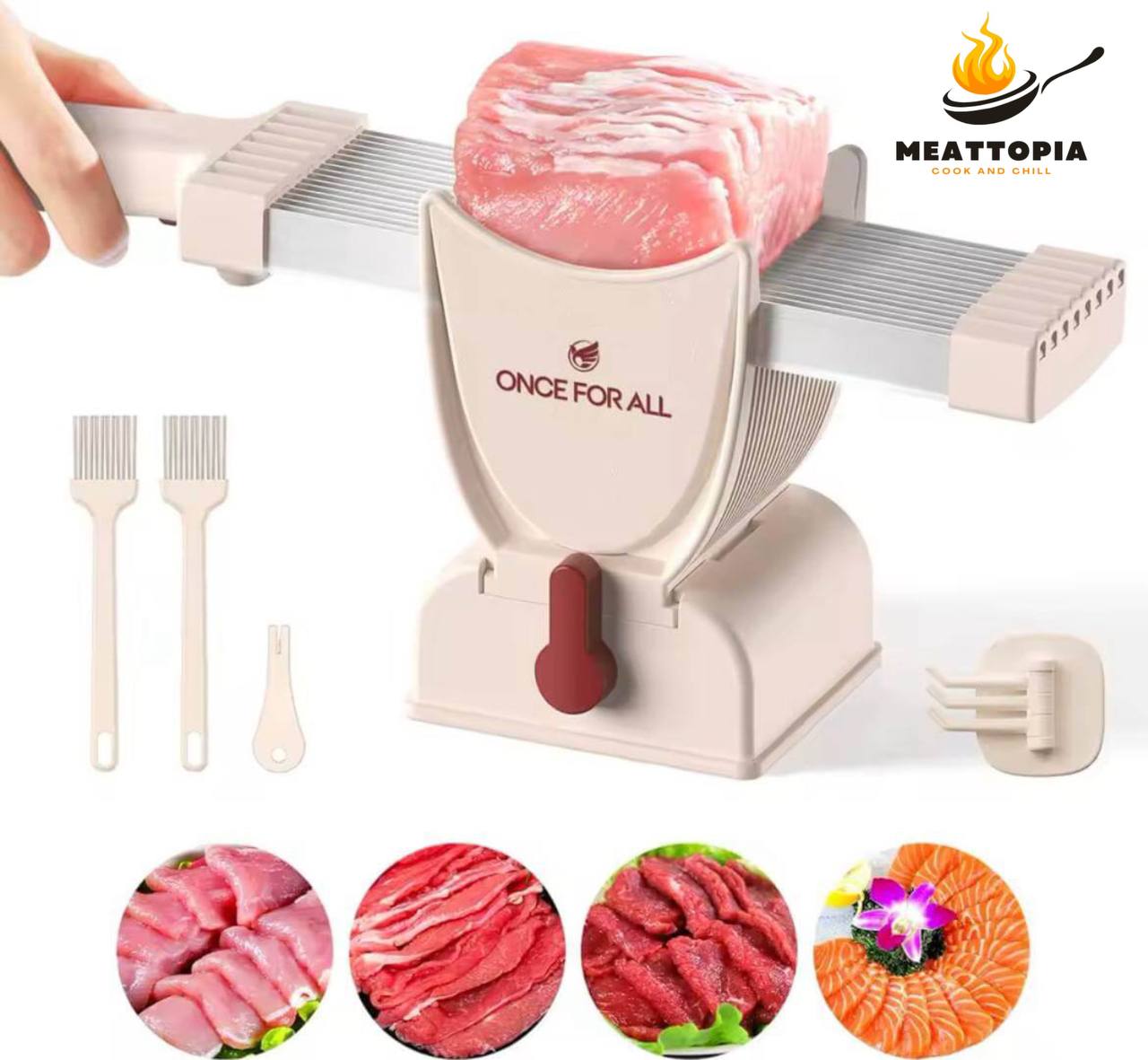 MeatTopia™ Manual Meat Slicer